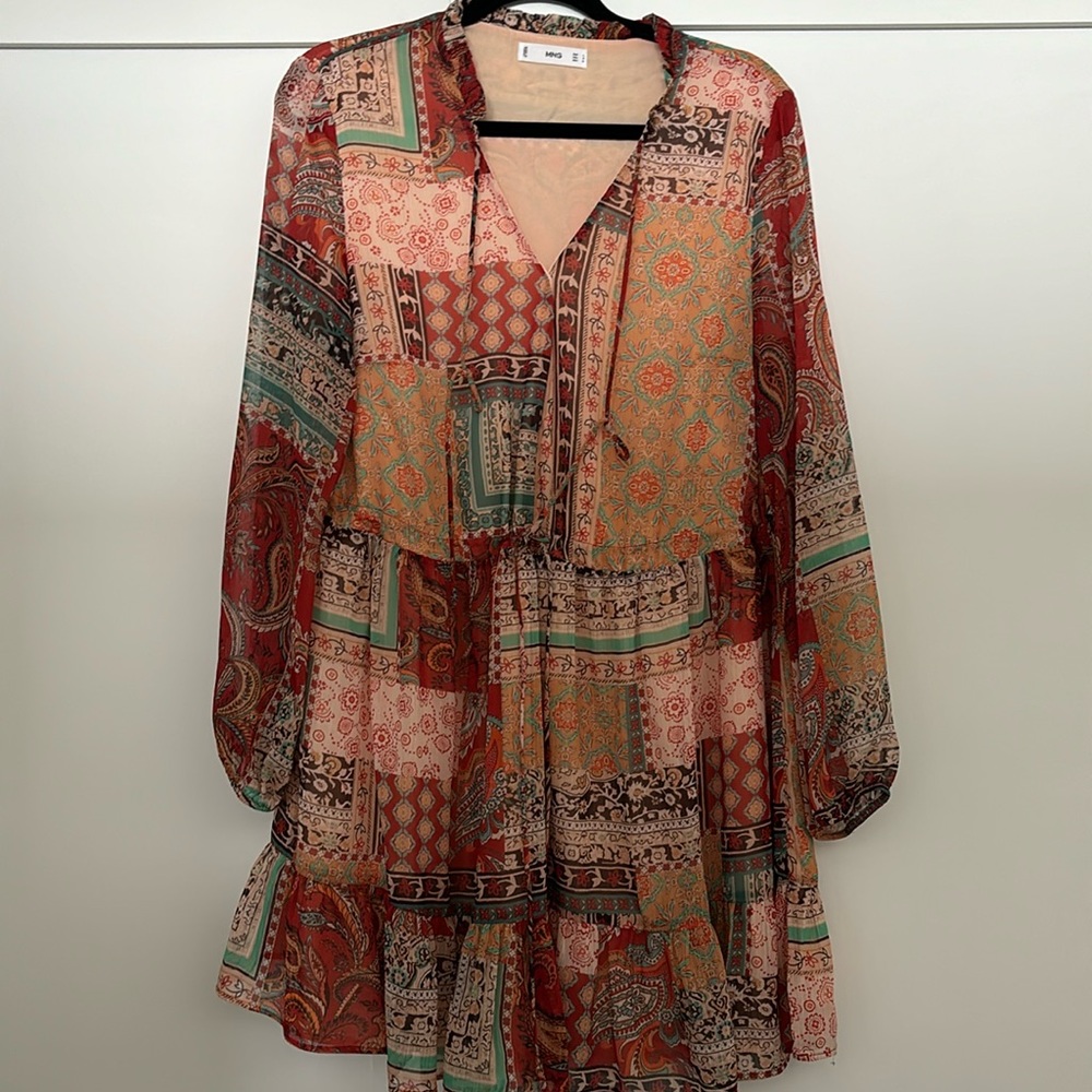 MANGO Paisley Print Dress
